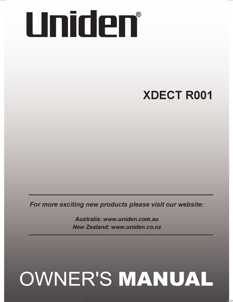 Uniden XDECT R001 User manual