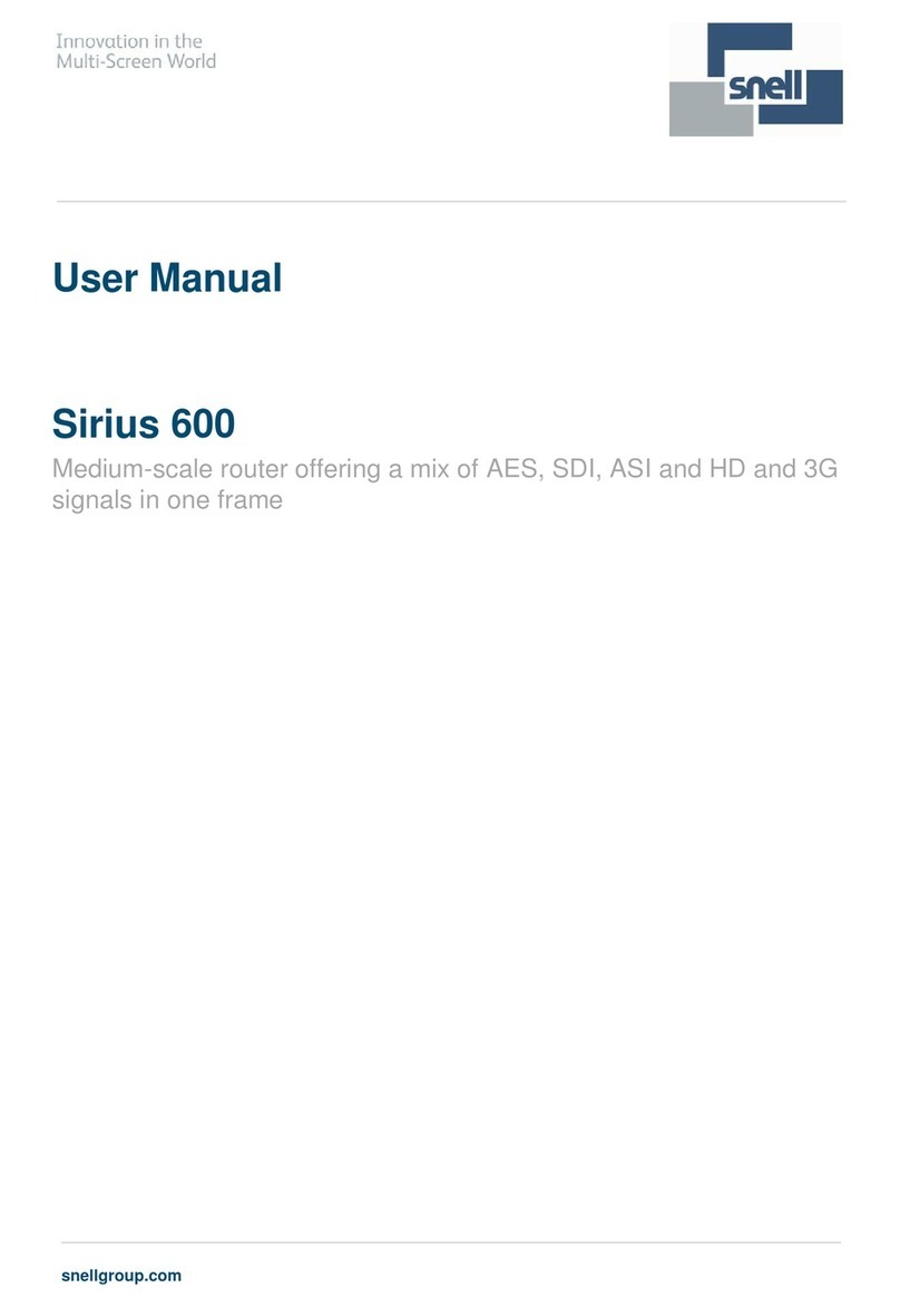 Snell Sirius 600 user manual