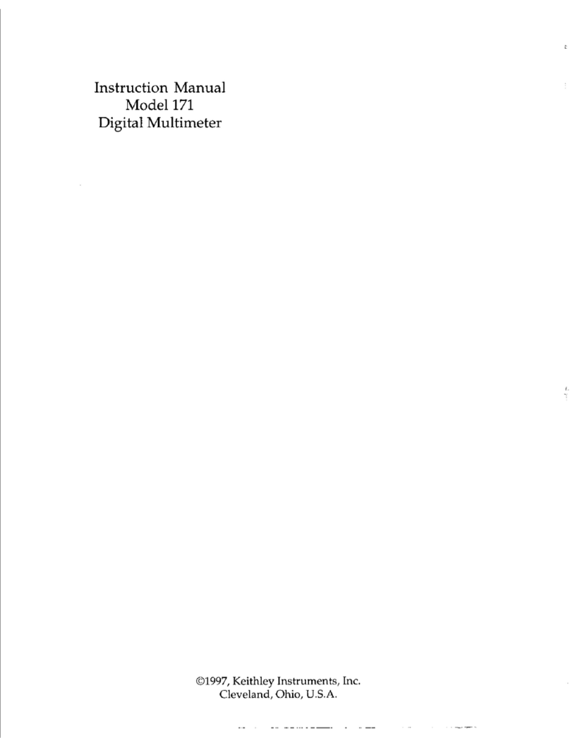 Keithley 171 User manual