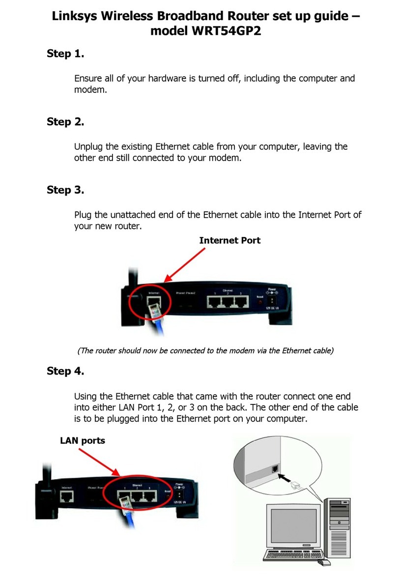 Linksys WRT54GP2 - Wireless-G Broadband Router User manual Linksys WRT54GP2 - Wireless-G Broadband Router User manual
