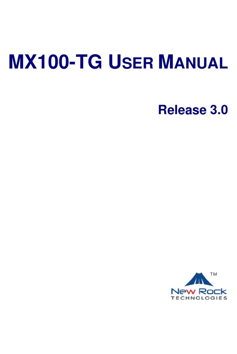 New Rock Technologies MX100-TG User manual