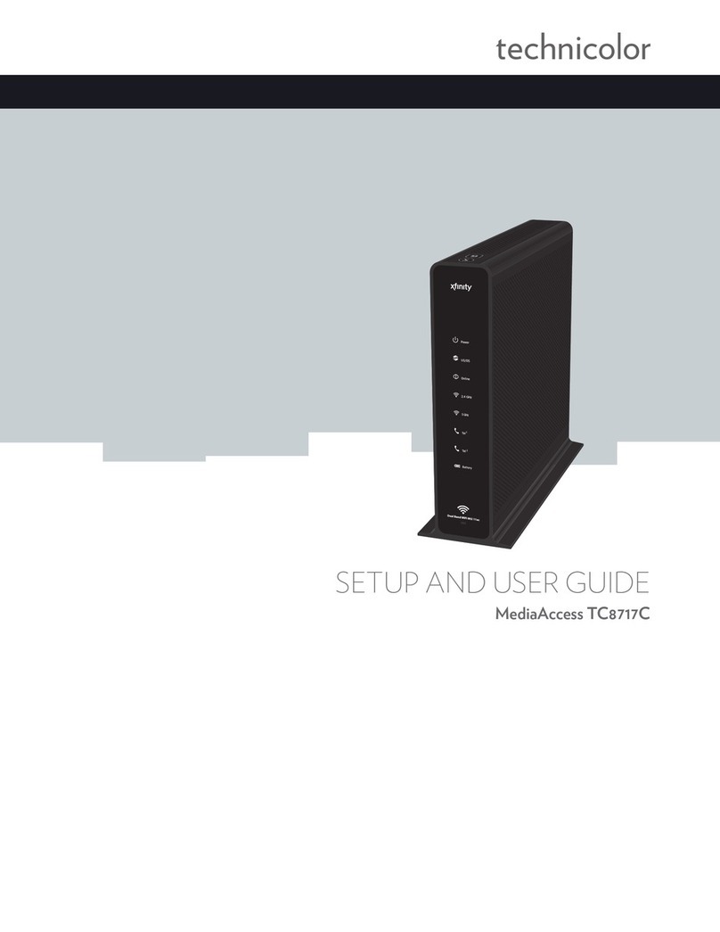 Technicolor TC8717C Setup and user guide