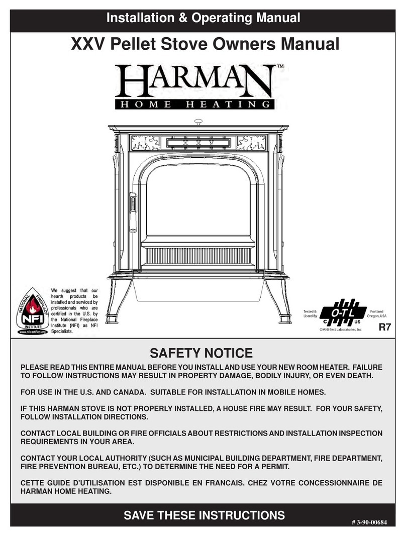 Harman Home Heating XXV Installation & operating manual