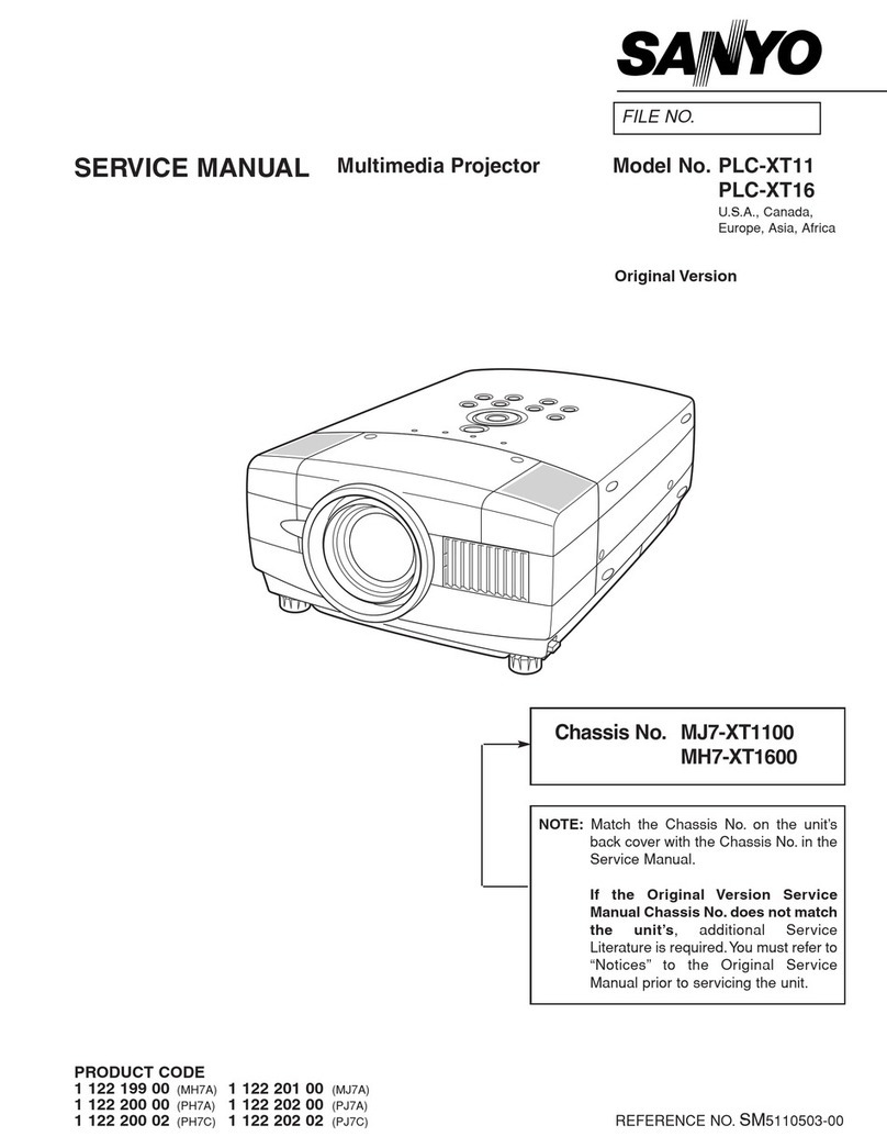 Sanyo PLC-XT11 User manual