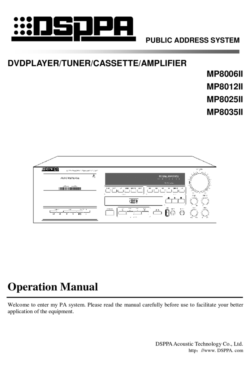 DSPPA MP8006II Operation manual