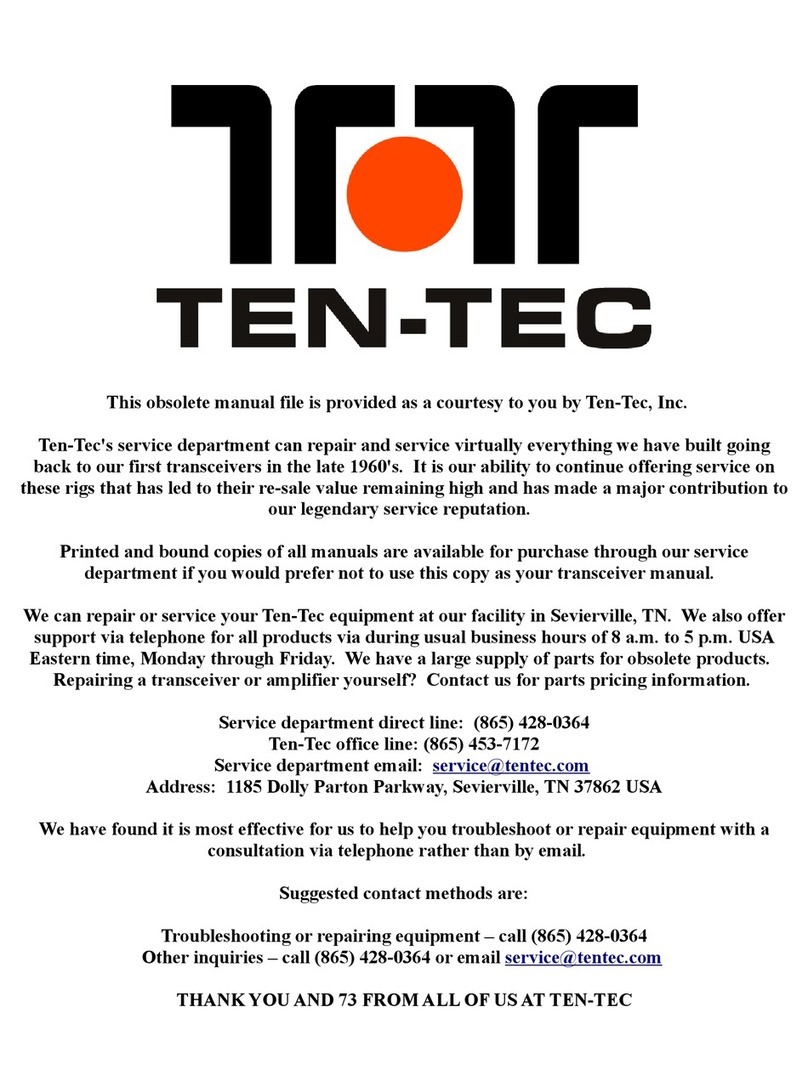 Ten-Tec 238 Operator's manual