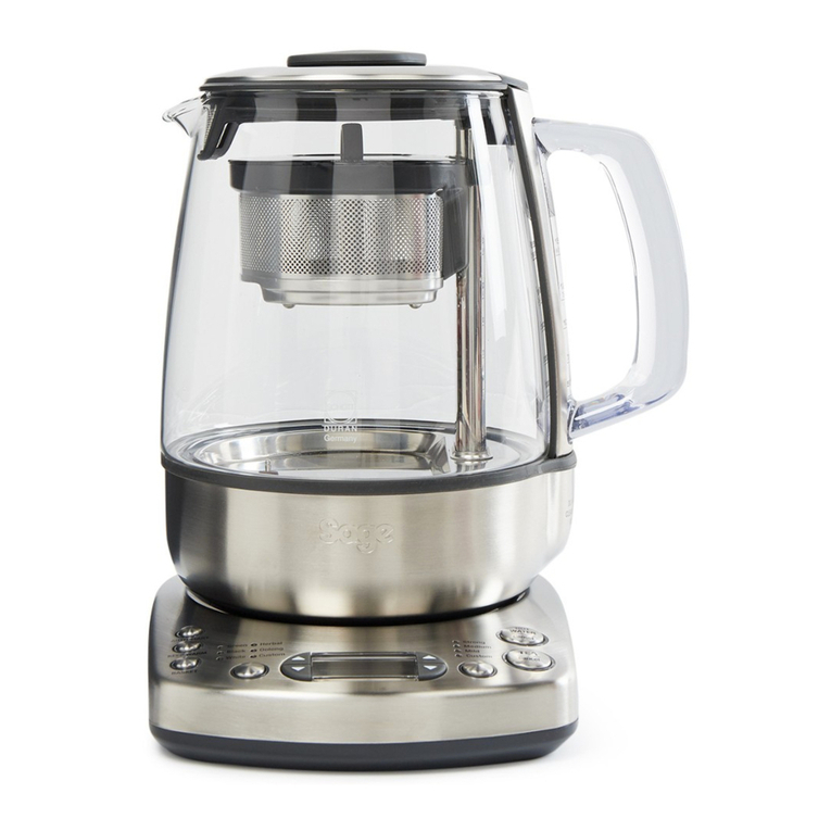 Sage Tea Maker BTM800UK Instruction booklet