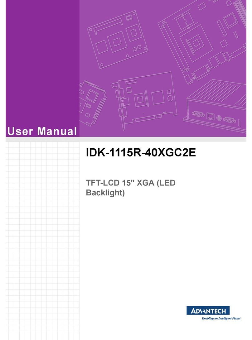 Advantech IDK-1115R-40XGC2E user manual