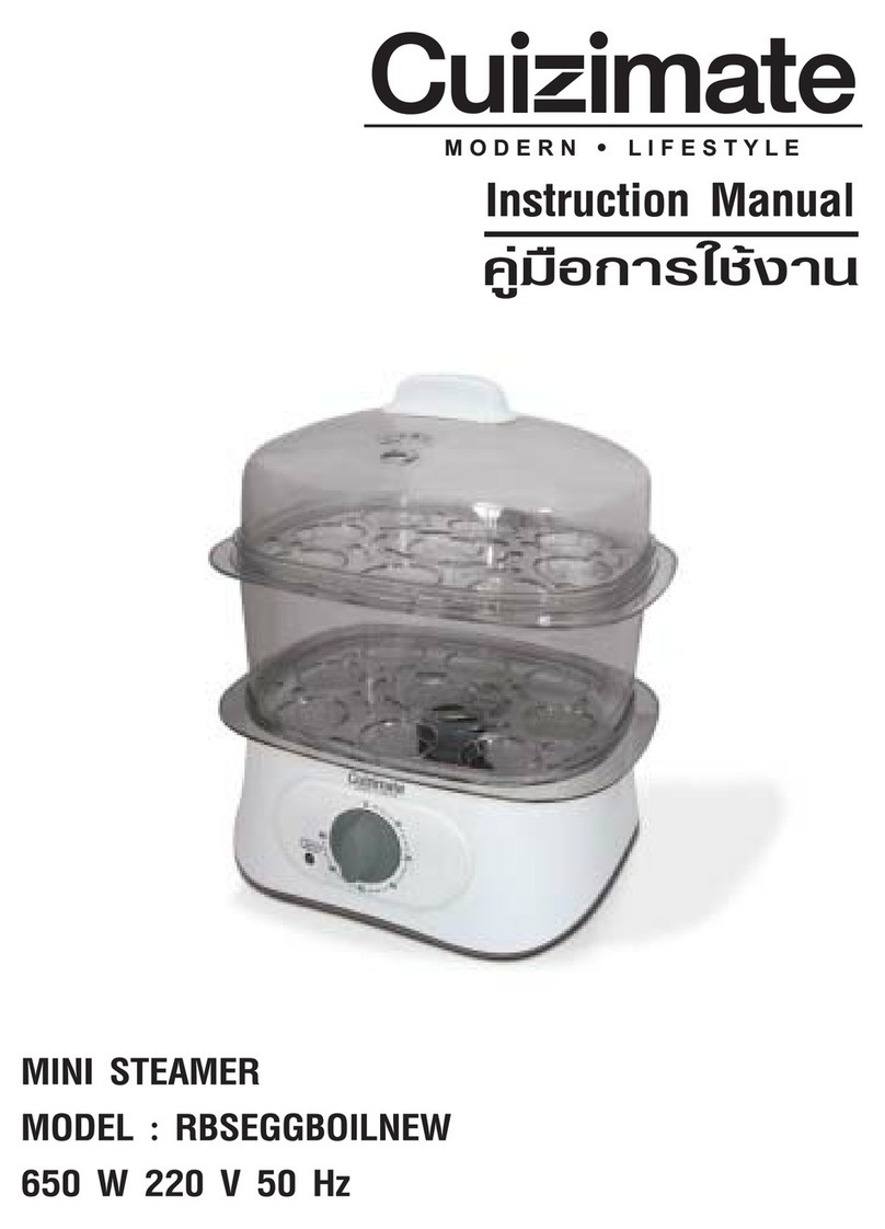 Cuizimate RBSEGGBOILNEW instruction manual
