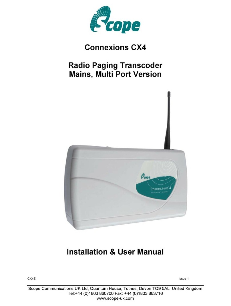 scope Connexions CX4 Installation & user manual