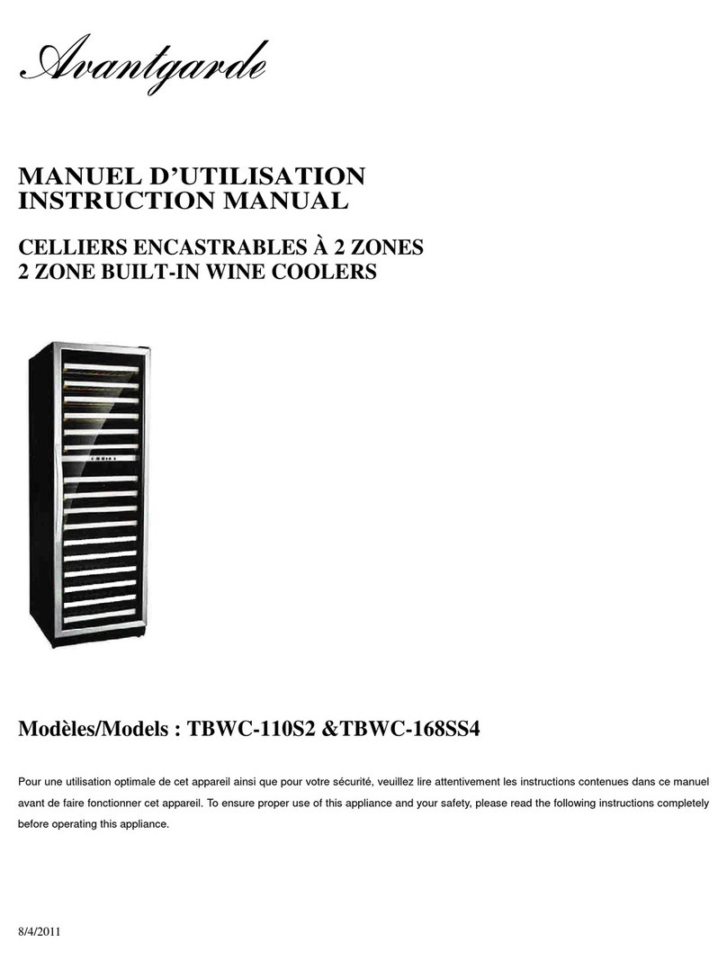 Avantgarde TBWC-110S2 User manual Avantgarde TBWC-110S2 User manual