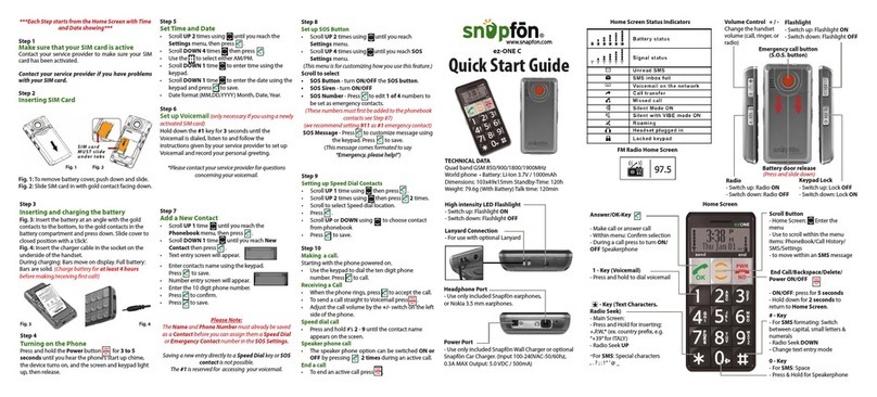 Snapfon ez-ONE C User manual