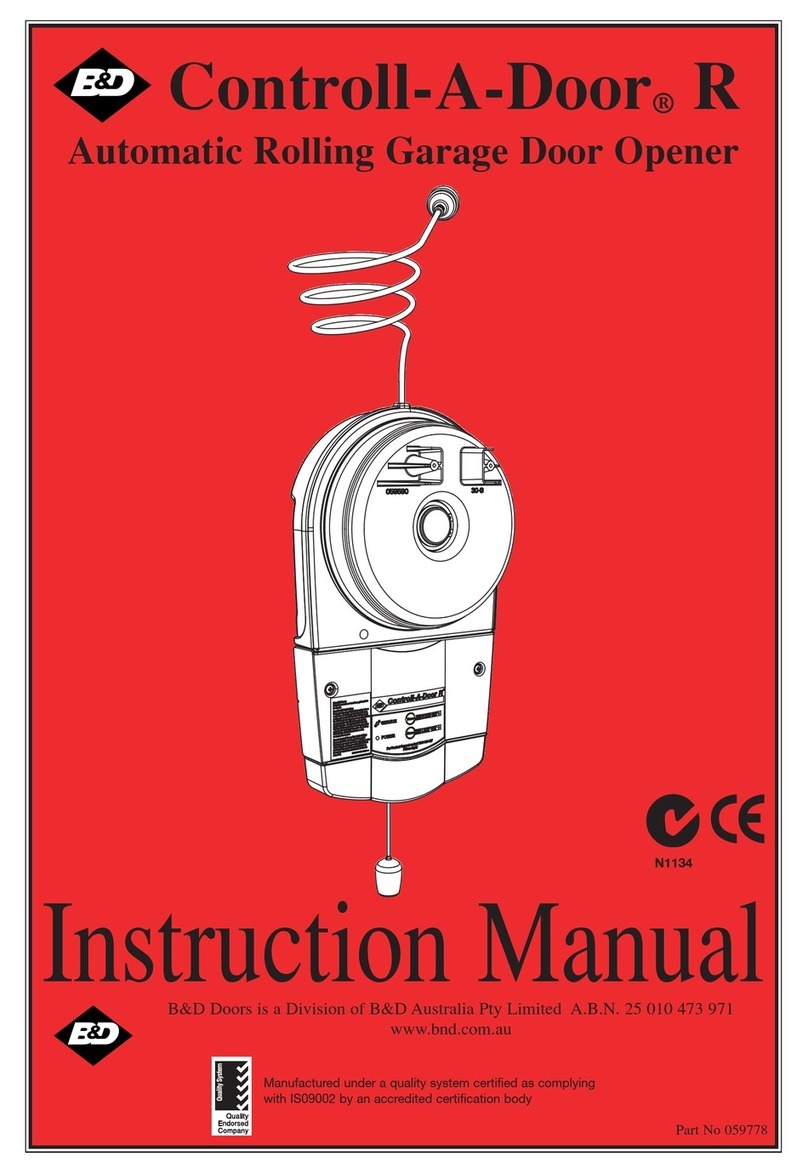 B&D Controll-A-Door R instruction manual B&D Controll-A-Door R instruction manual