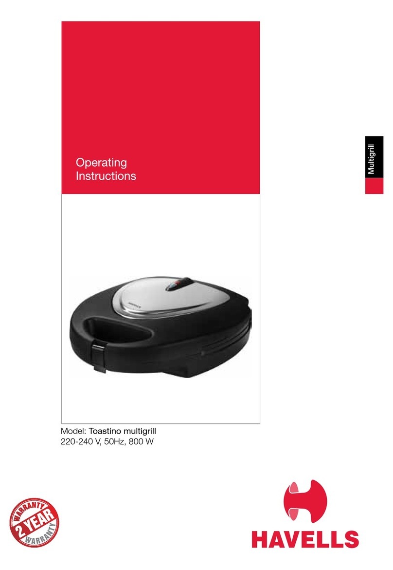 Havells Toastino multigrill User manual