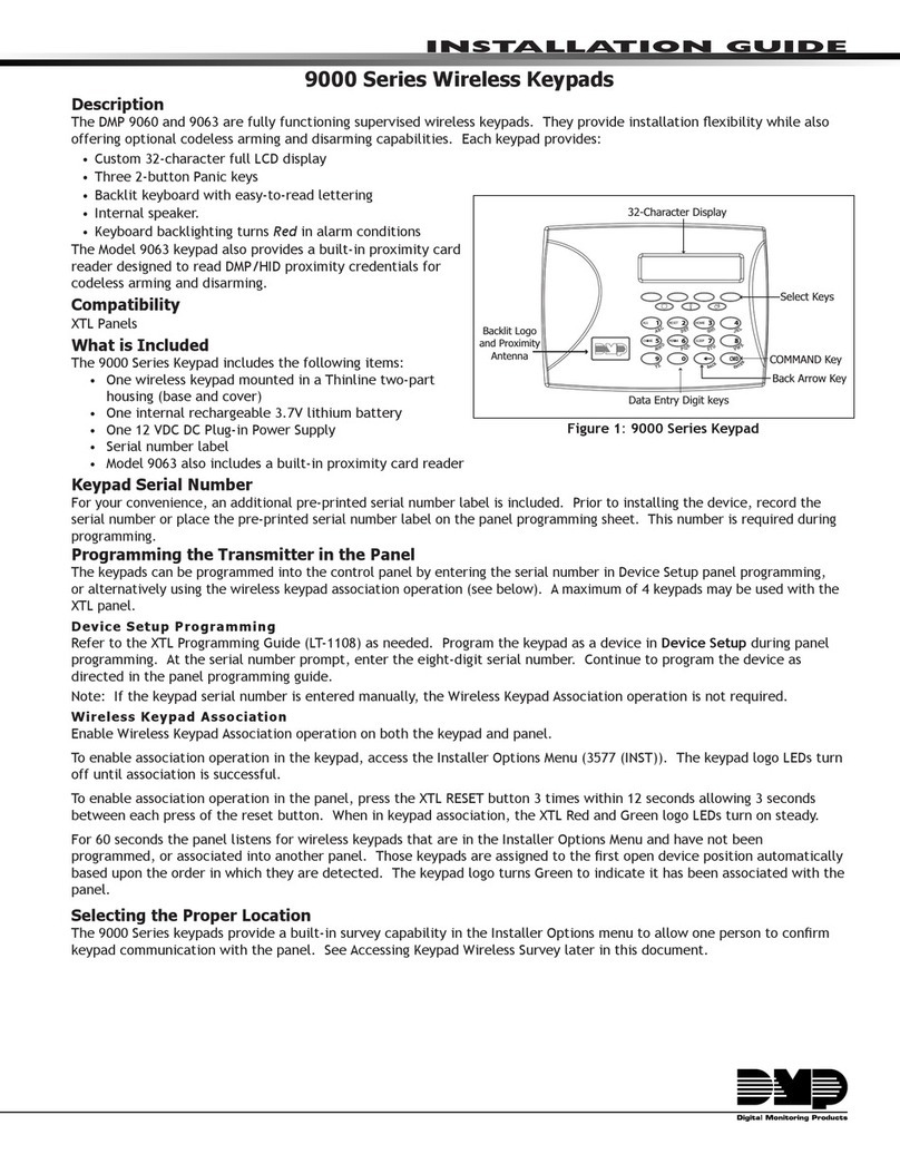 Digital Monitoring Products 9000 series User manual