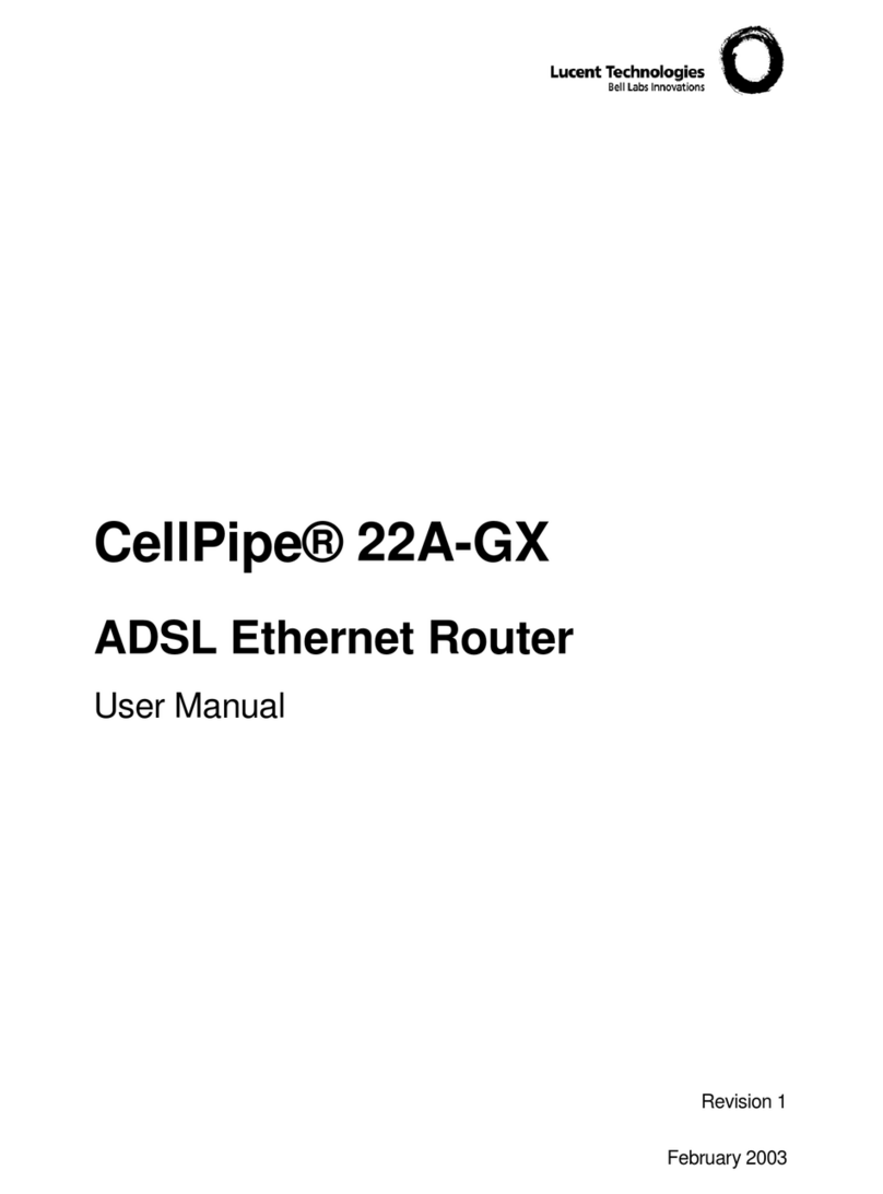Lucent Technologies CellPipe 22A-GX User manual