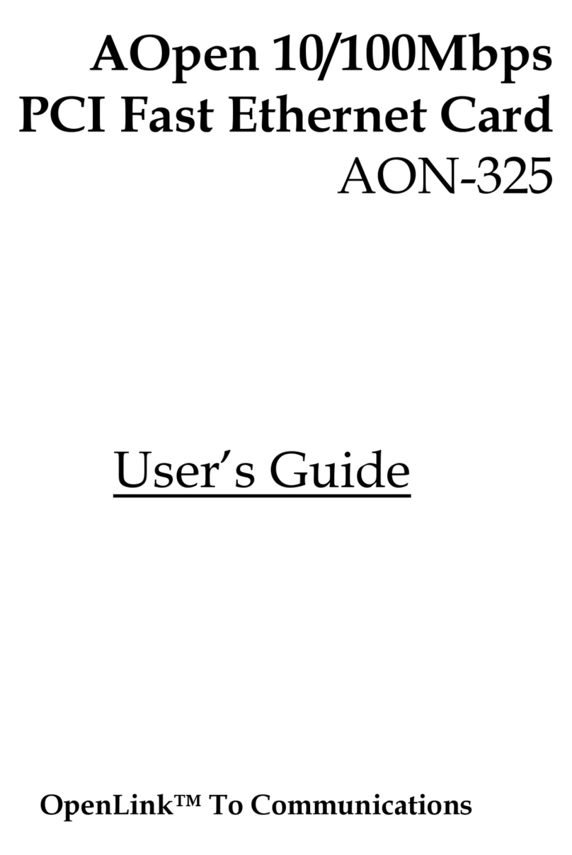 AOpen AON-325 user guide
