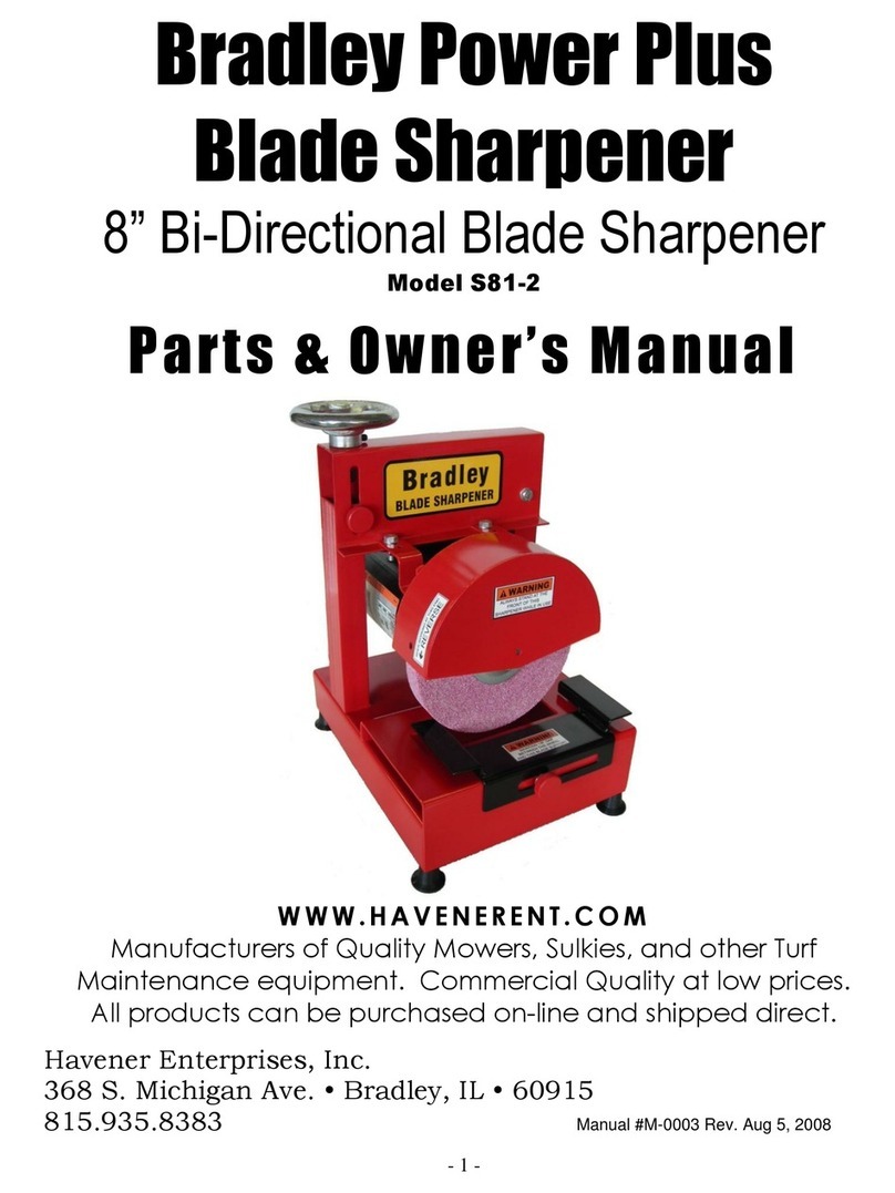 Havener Enterprises Bradley Power Plus S81-2 Parts & owner's manual