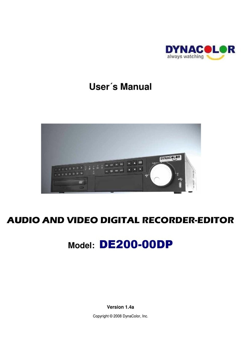 DynaColor DE200-00DP User manual