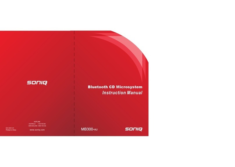 SONIQ MB300-AU instruction manual