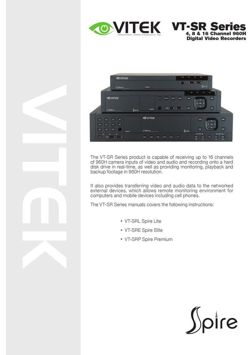 Vitek VT-SRE Spire Elite User manual