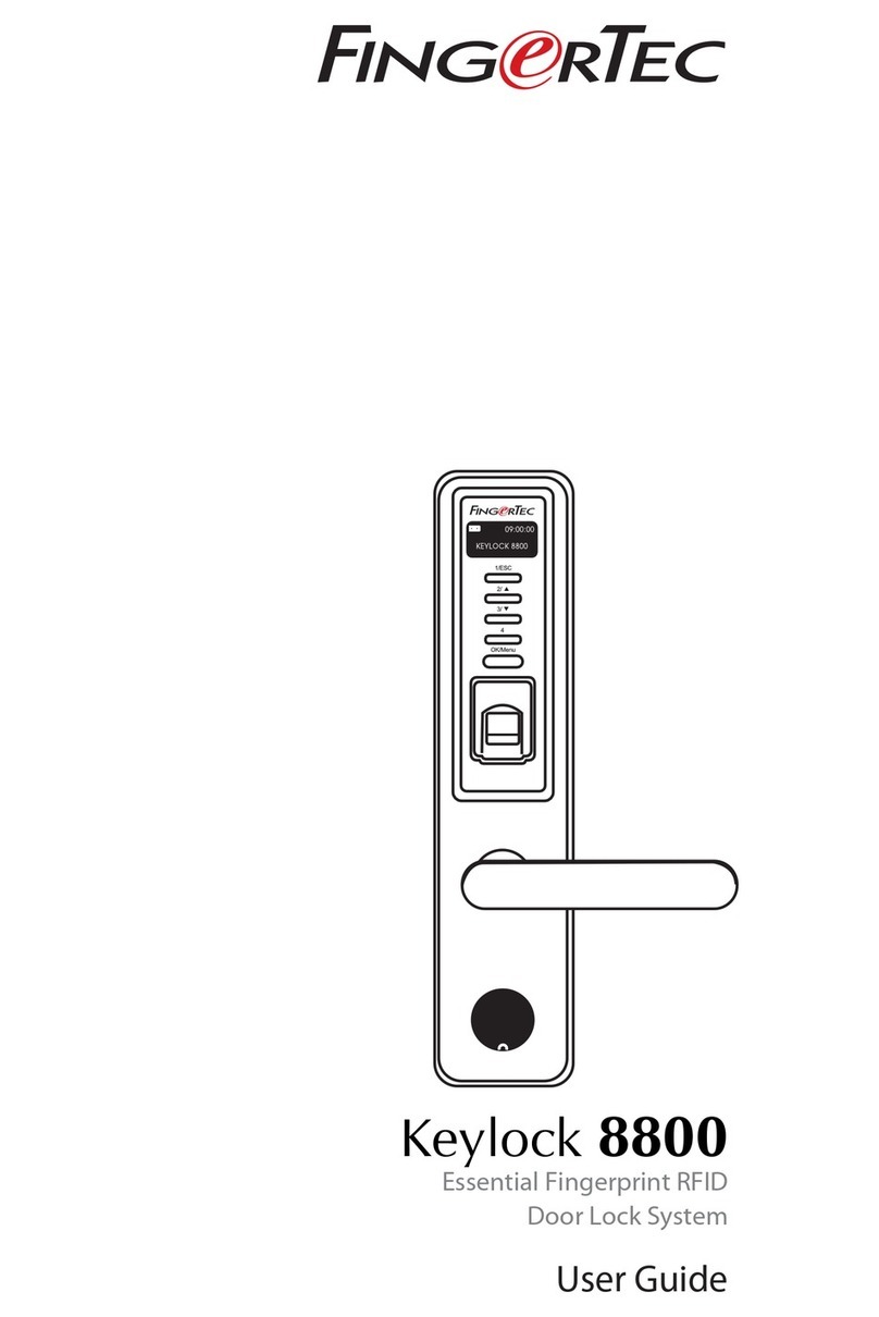 FingerTec Keylock 8800 User manual