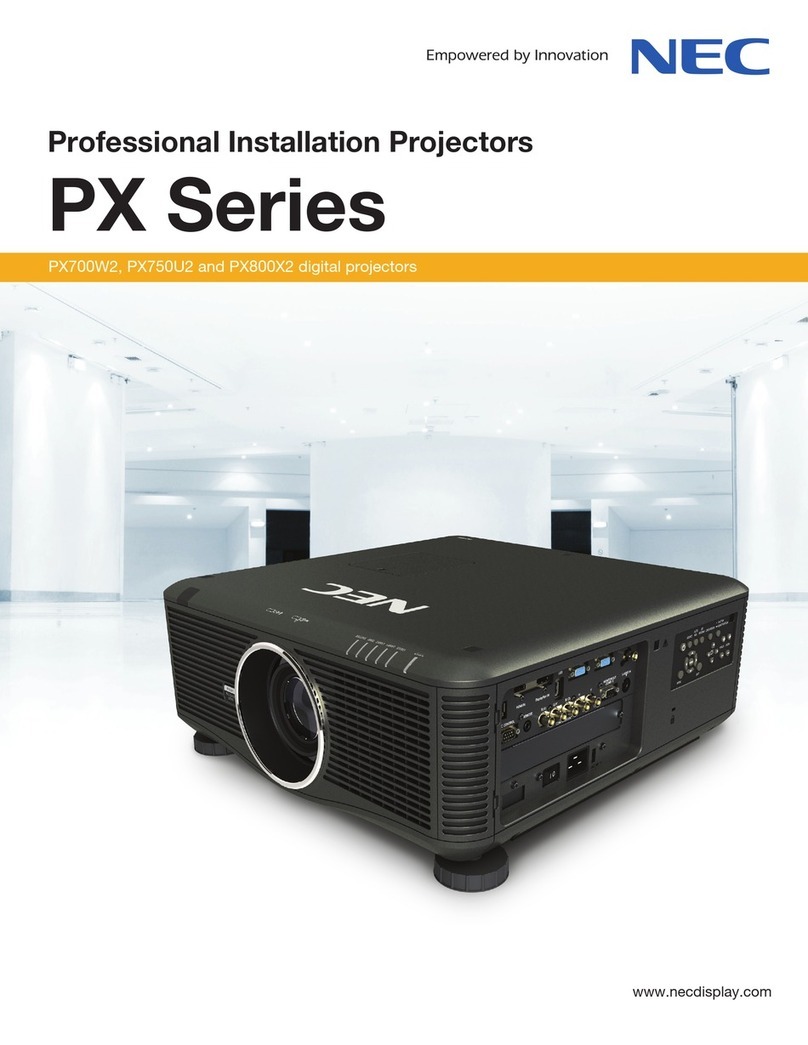 NEC PX700W2 User manual