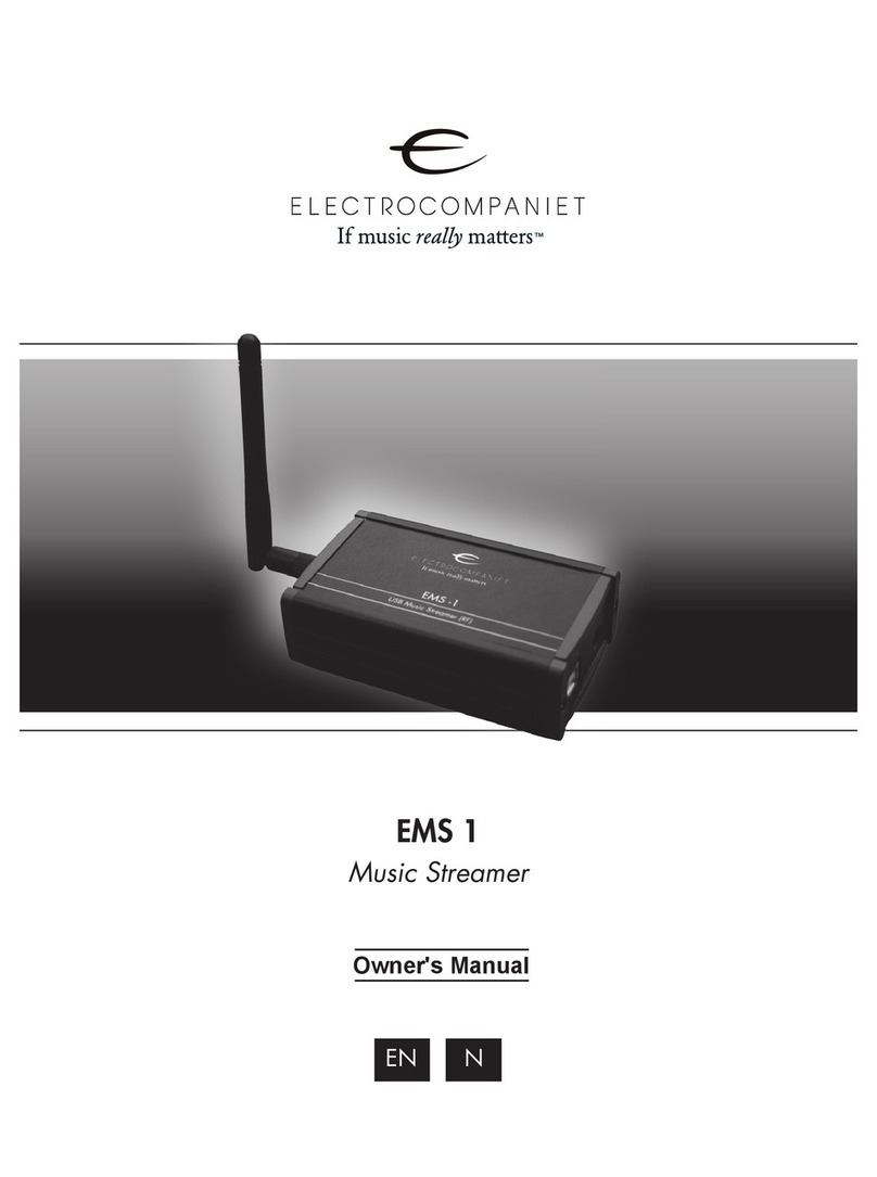 ELECTROCOMPANIET EMS 1 owner's manual ELECTROCOMPANIET EMS 1 owner's manual
