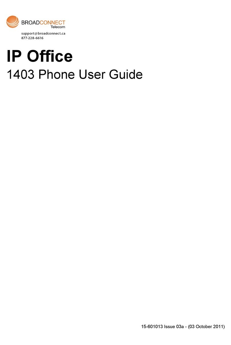 Broadconnect 1403 User manual