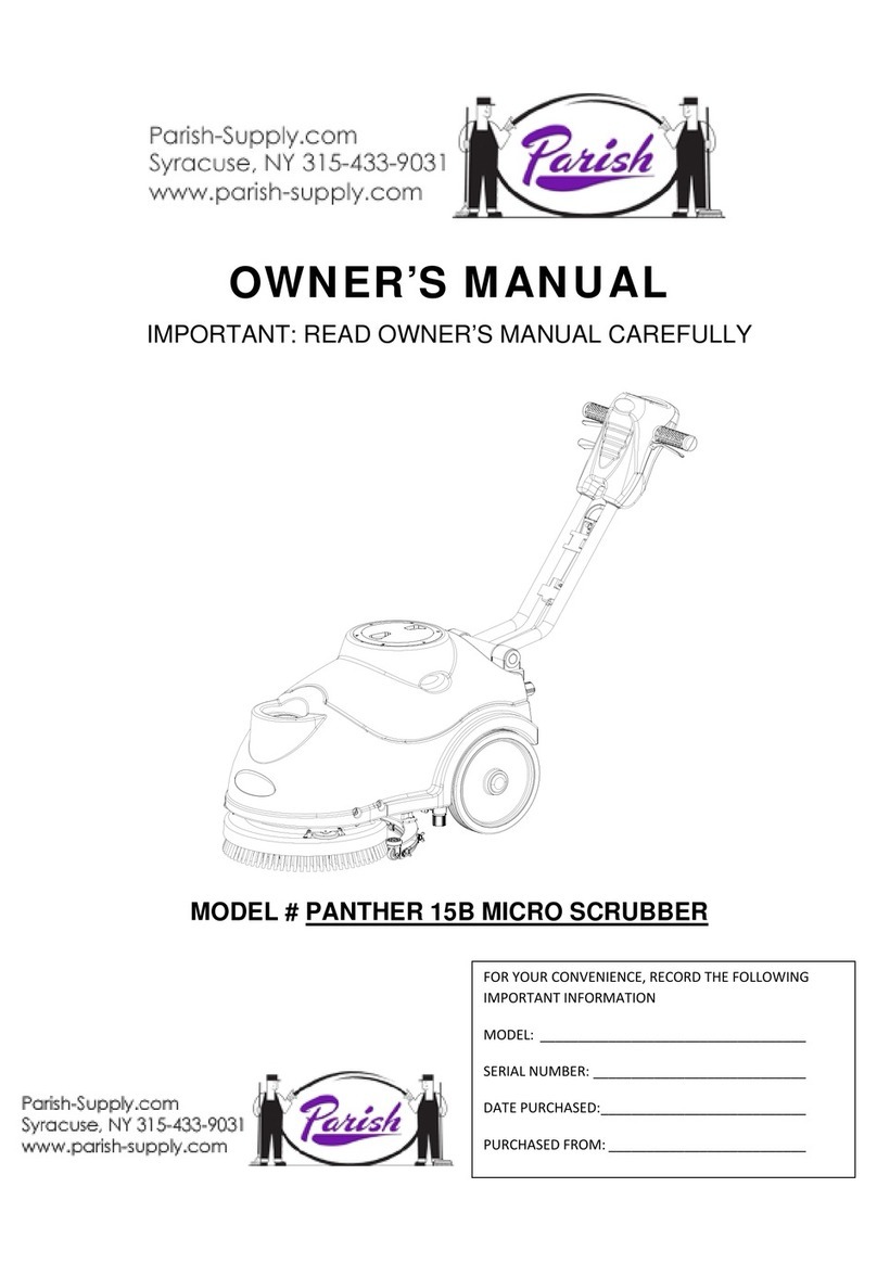 Parish PANTHER 15B owner's manual Parish PANTHER 15B owner's manual