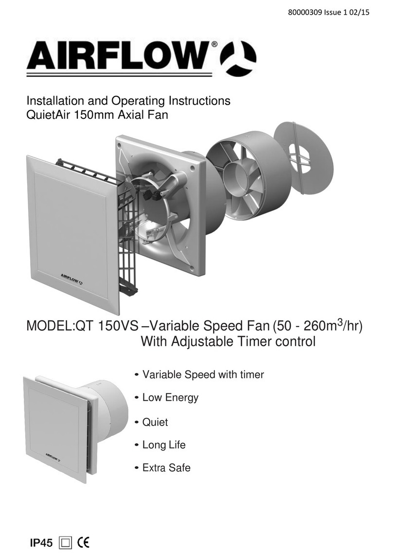 Airflow QT 150VS User manual