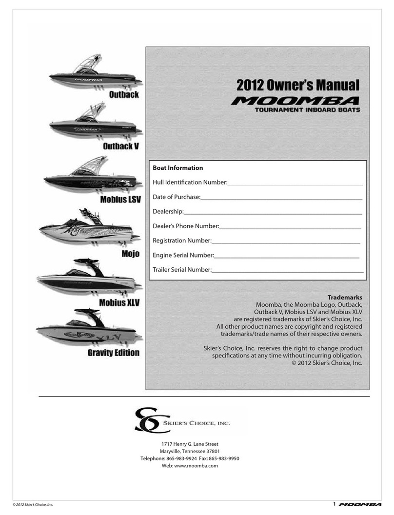 Moomba Outback V 2012 owner's manual Moomba Outback V 2012 owner's manual