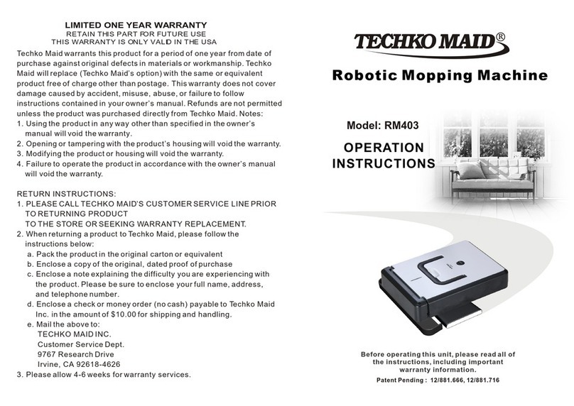 TECHKO MAID RM403 Operation instructions