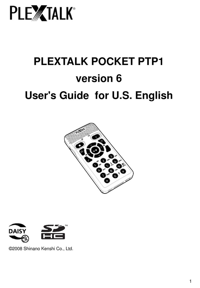 Plextalk POCKET PTP1 user guide