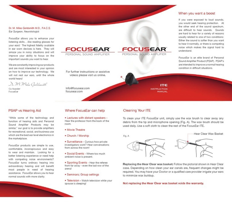 Focusear ITE instruction manual
