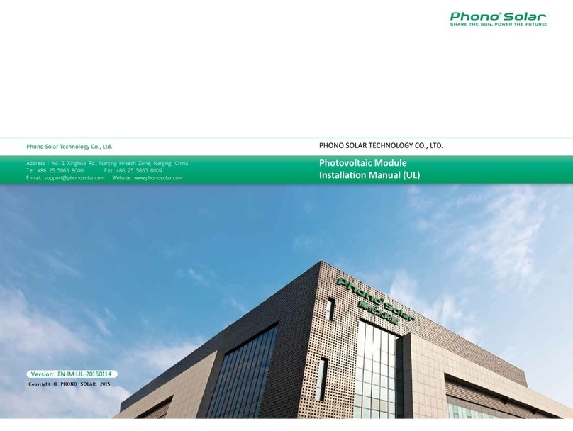 Phono Solar F Type module installation manual