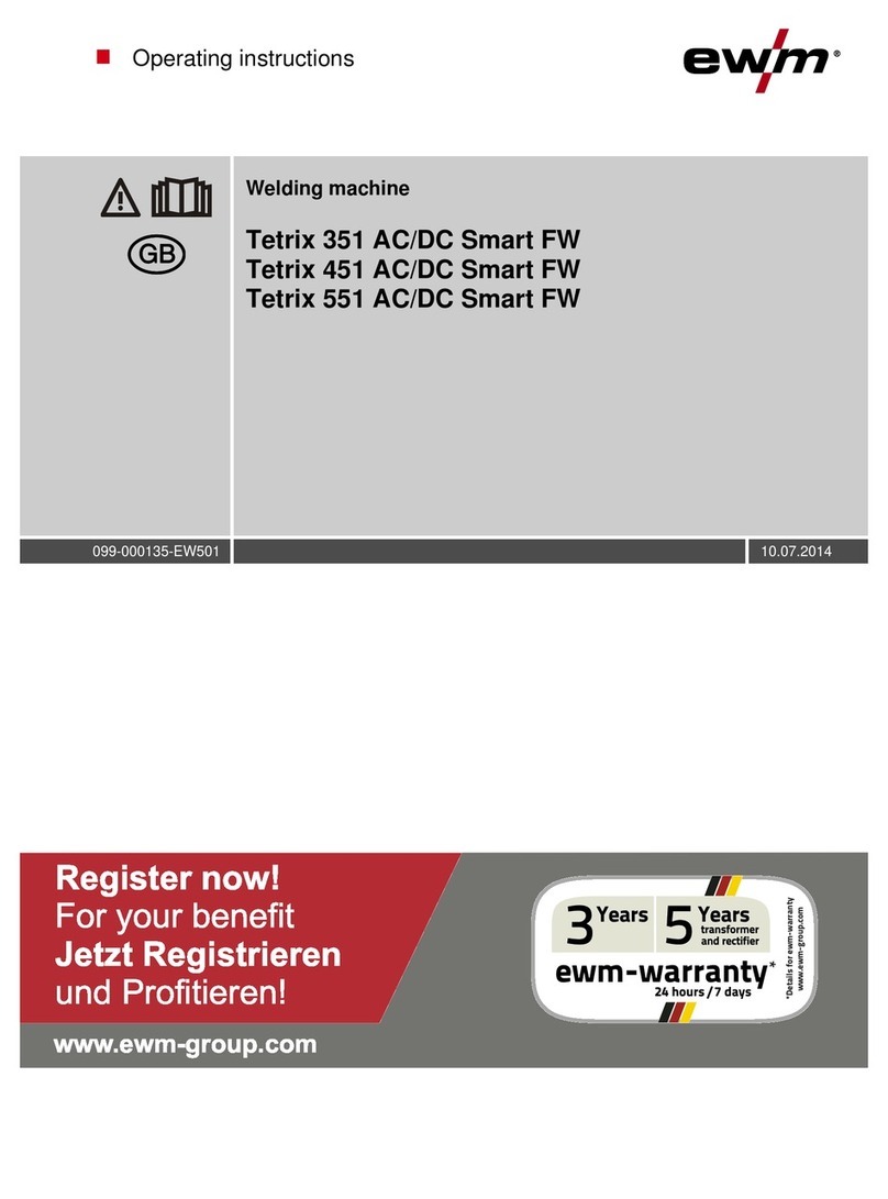 EWM Tetrix 351 AC/DC Smart FW operating instructions