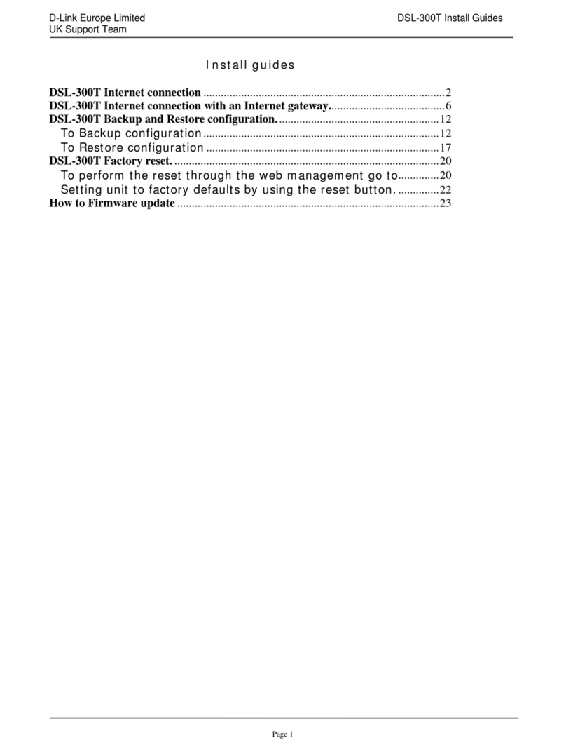 D-Link DSL-300T User manual