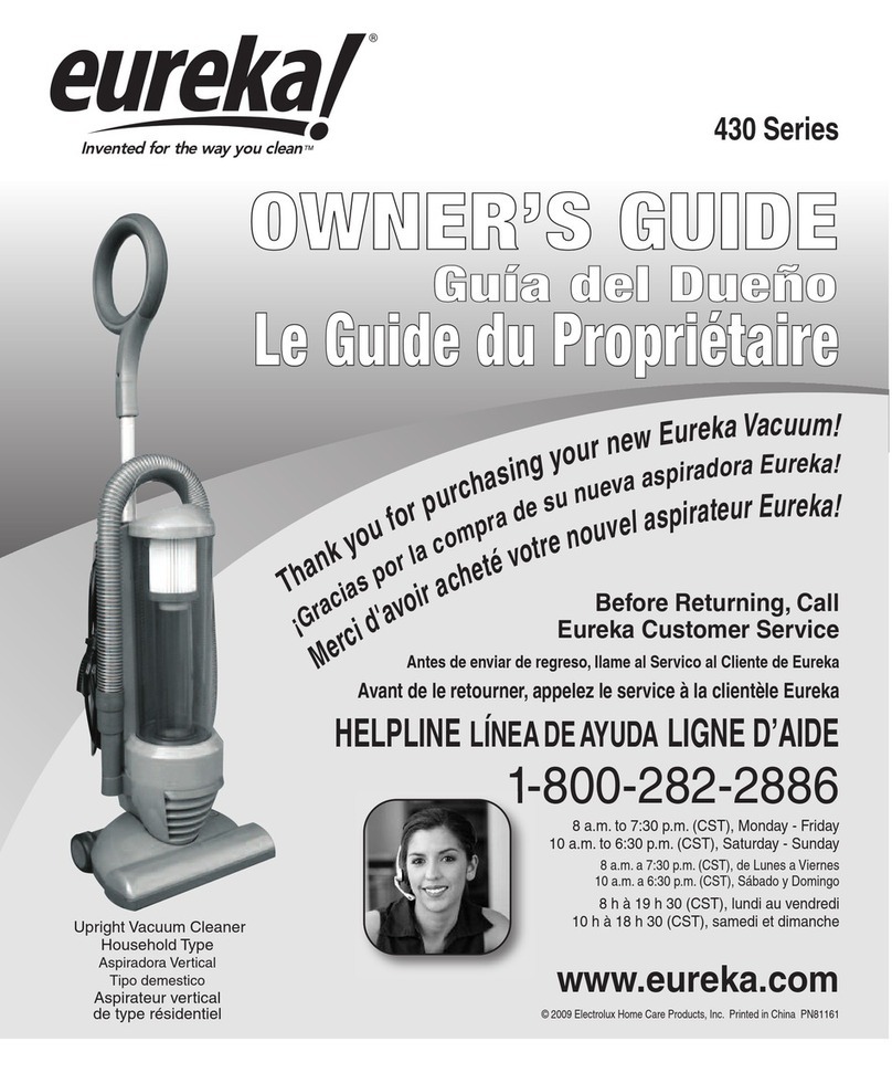 Eureka Optima 430 Series User manual