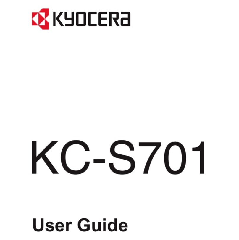 Kyocera KC-S701 user guide