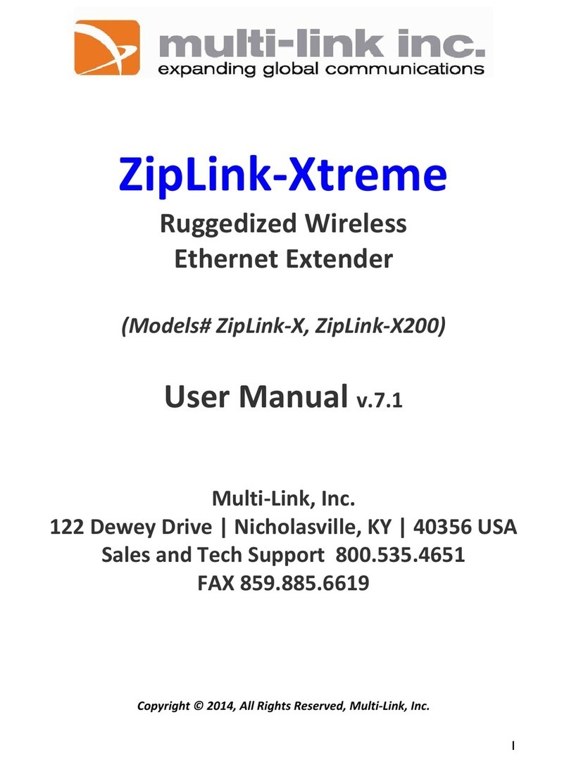 Multilink ZipLink?X User manual