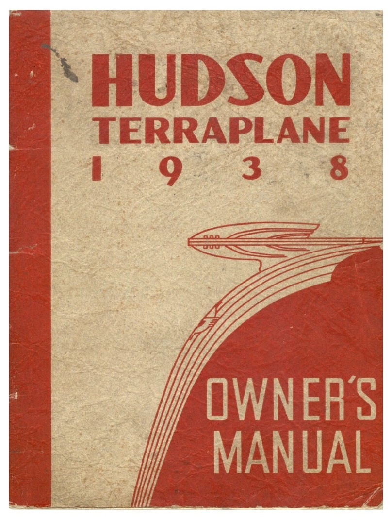 Hudson 1938 Terraplane User manual