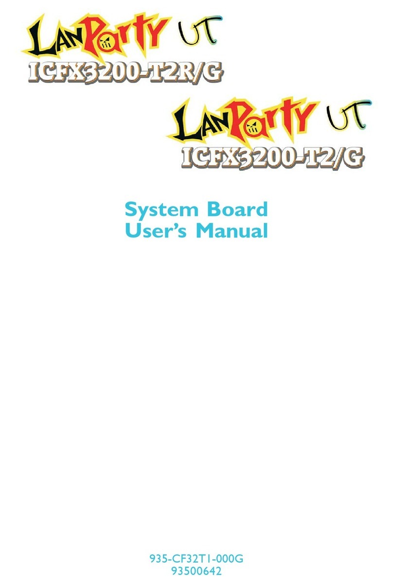 DFI LANParty UT ICFX3200-T2R/G User manual