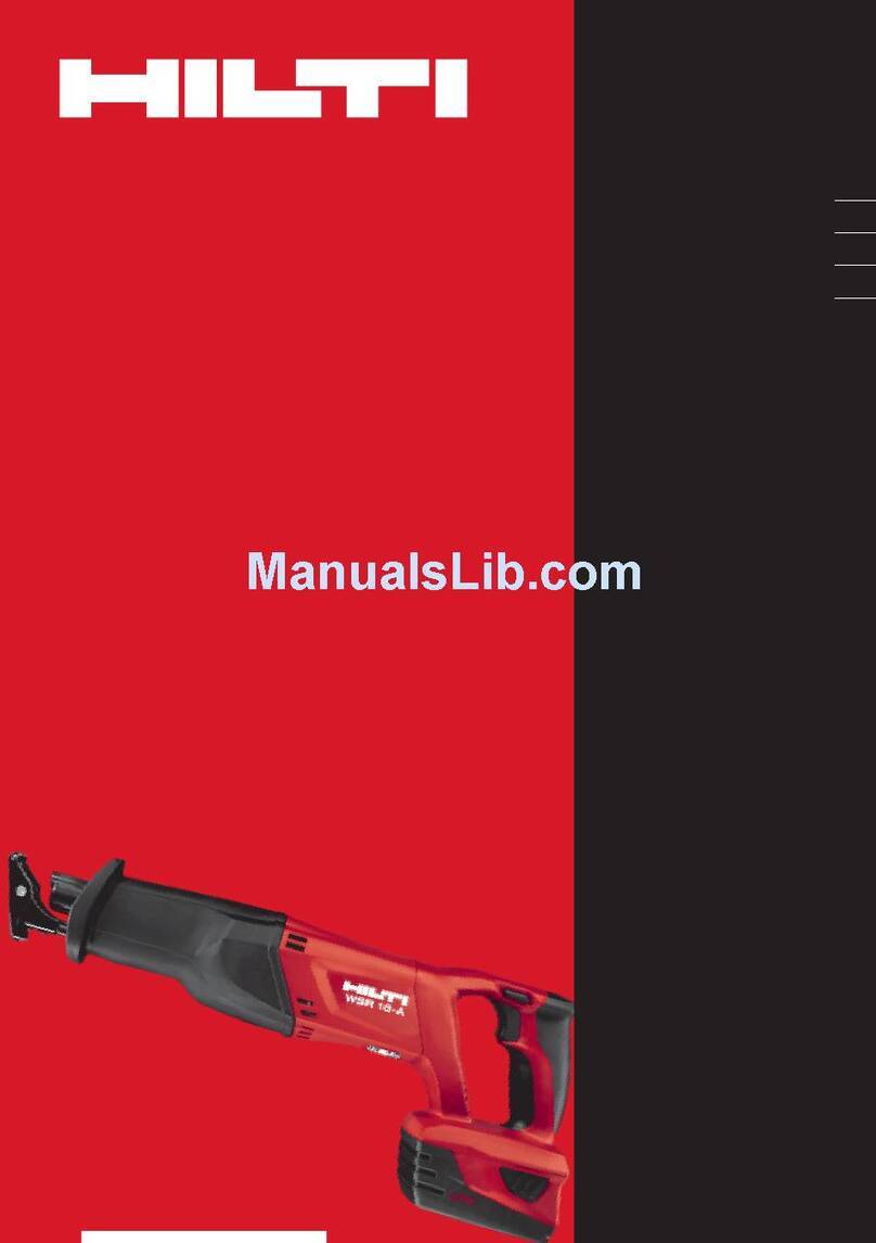 Hilti WSR 18-A User manual