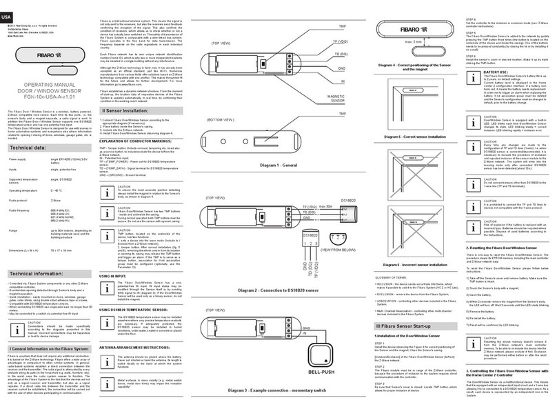 FIBARO FGK-10x-USA-A-v1.01 operating manual