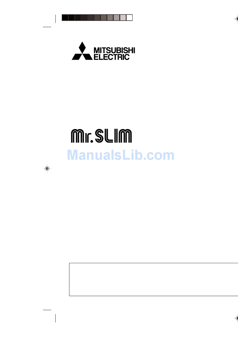 Mitsubishi Electric MAC-102CRC-E Mr. Slim User manual