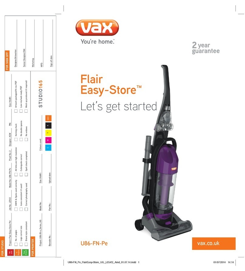 Vax Flair Easy-Store U86-FN-Pe User manual