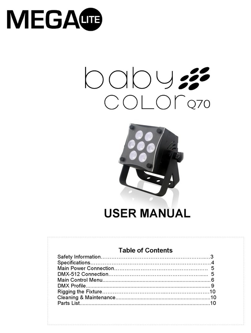 MegaLite Baby Color Q70 User manual