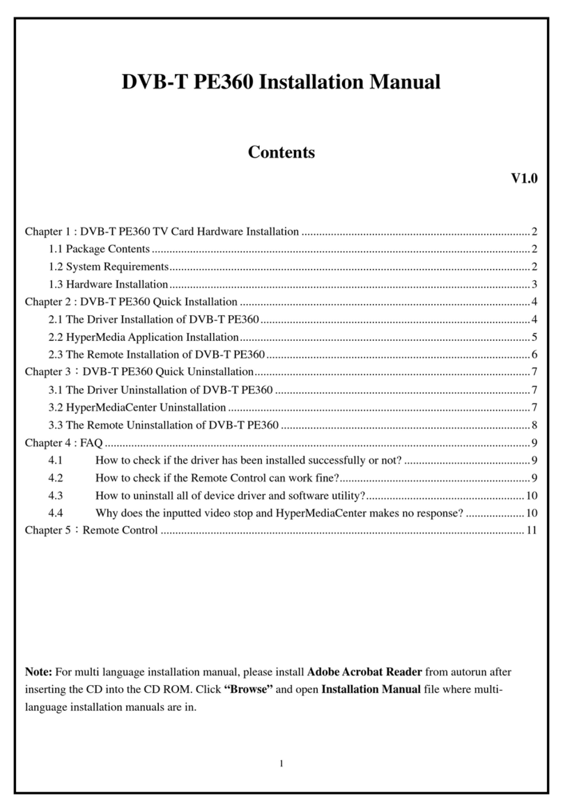 KWorld DVB-T PE360 installation manual