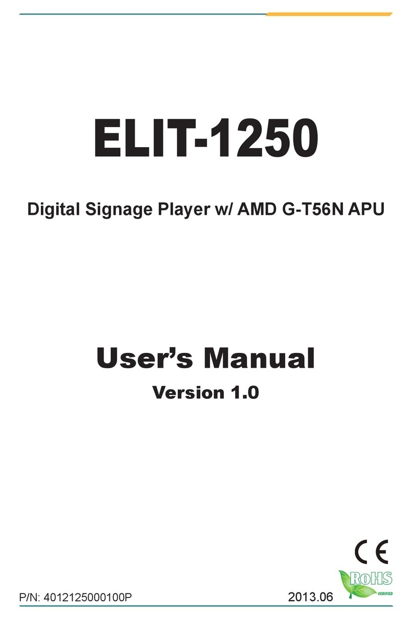 Arbor Technology ELIT-1250 user manual